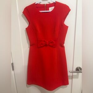 Kate Spade Vibrant Red Mini Dress with Bow